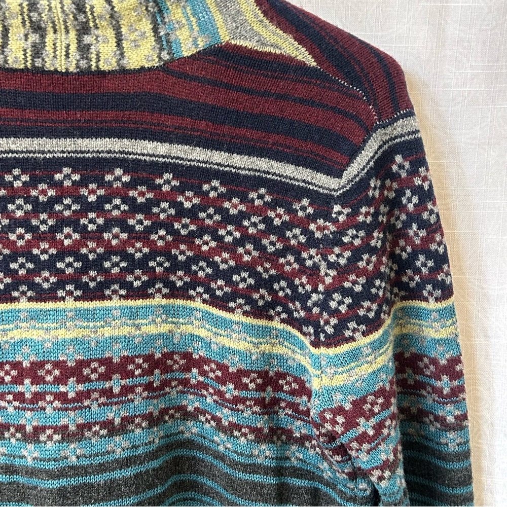 Coldwater Creek Blue and Brown Cardigan Sweater - Picture 9 of 13